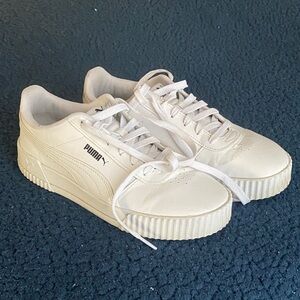 Puma Classic White Lace-Up Sneakers